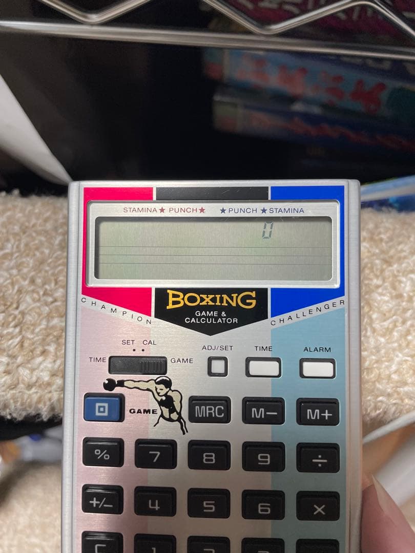 casio カシオ　BG-15T ゲーム付き電卓　boxing ボクシング