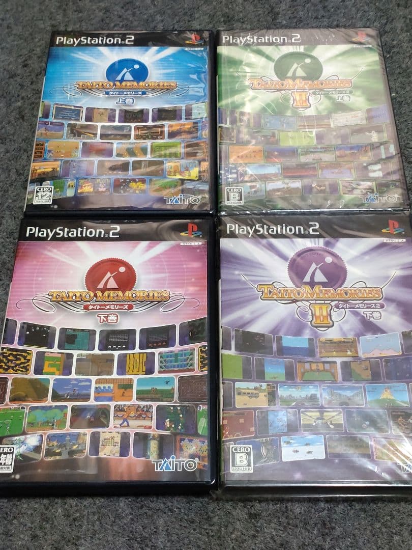 PS2　ソフト　タイトーメモリーズ　セット　一部未開封　冊子付き