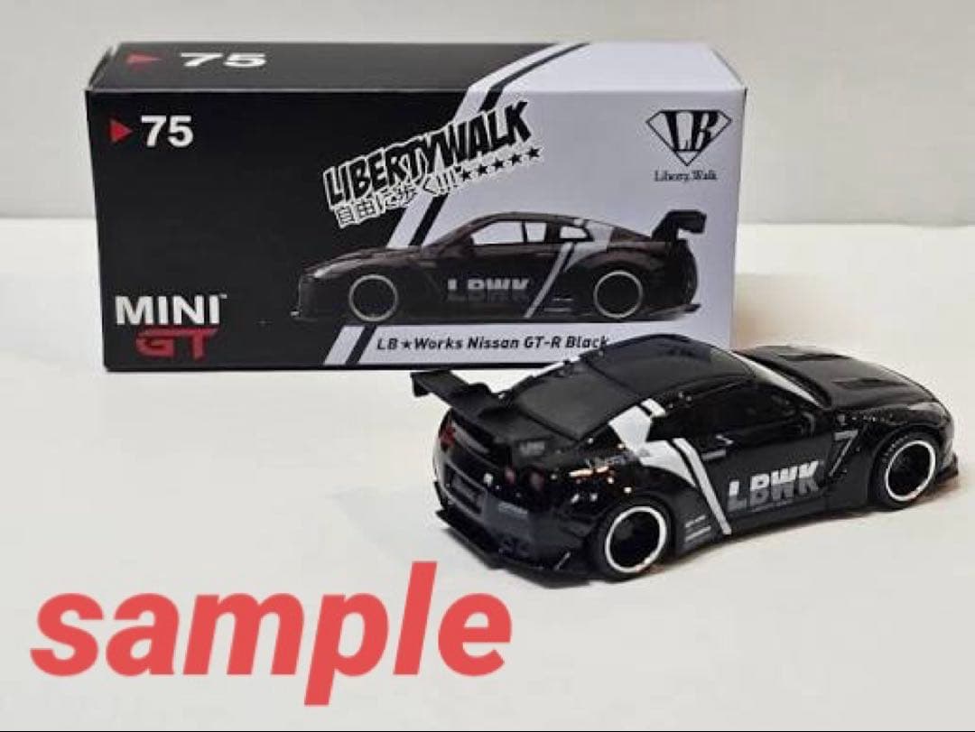 ミニカー MINIGT LIBERTY WALK NissanGT-RR35 Black