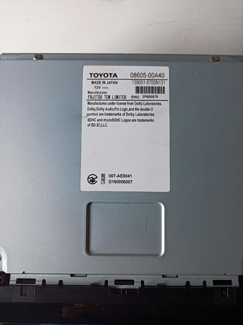 ジャンク品　トヨタ純正ナビ　NSZT-Y66T