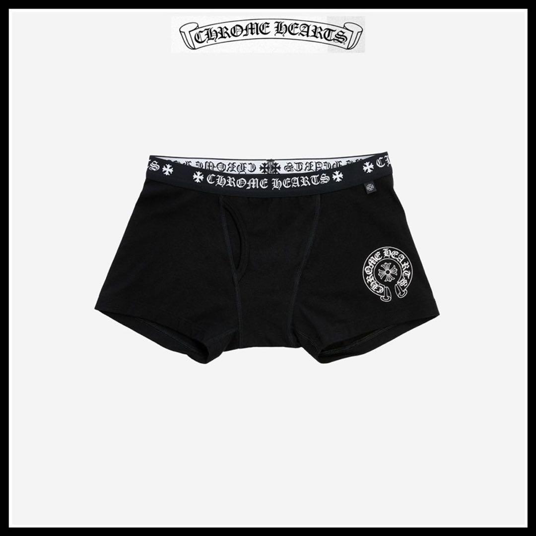 正規クロムハーツ ボクサーパンツ　Mサイズ2点　新品未開封 ショッパー、シール付