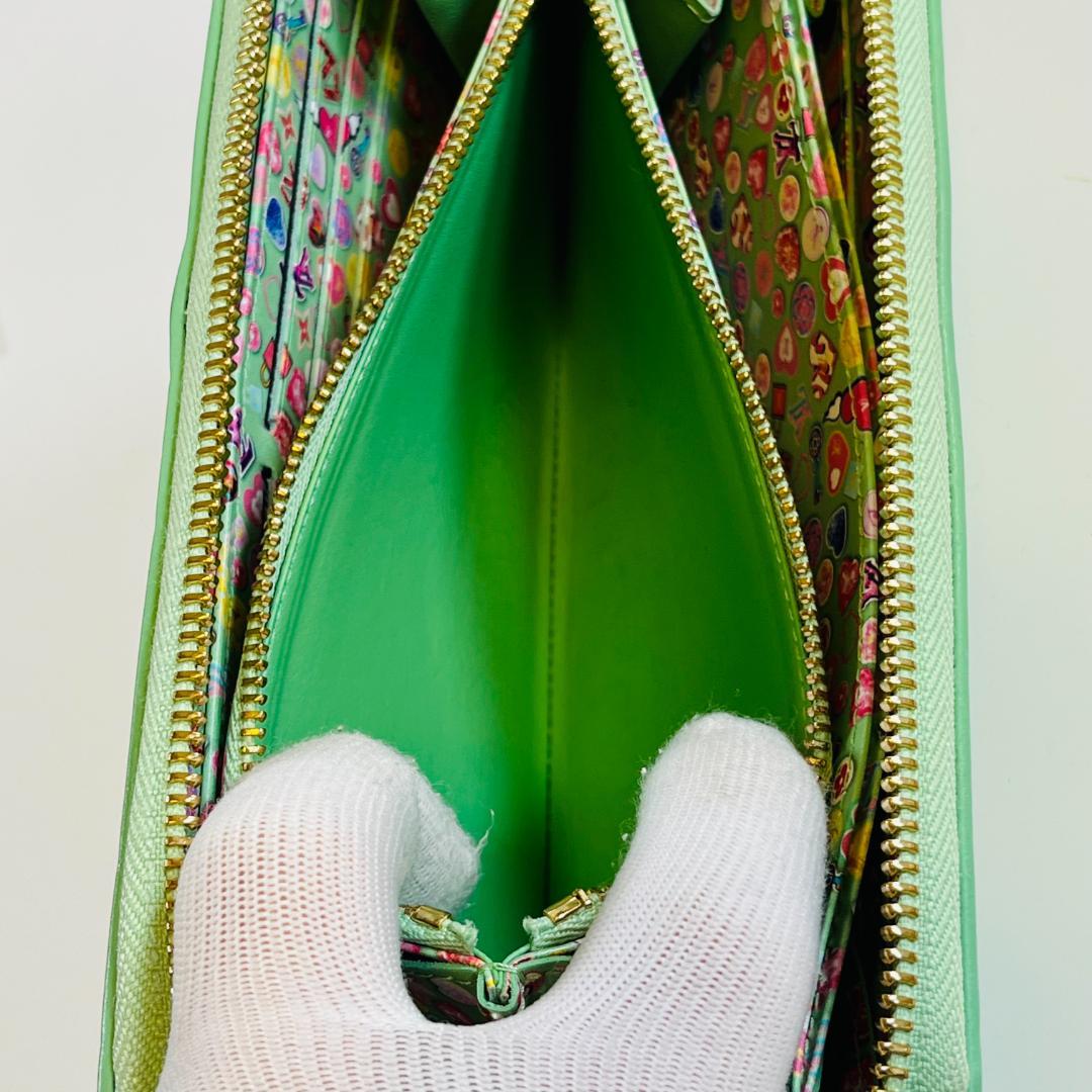 【美品】ルイヴィトン M82065 ヴェルニ ジッピー ウォレット 長財布