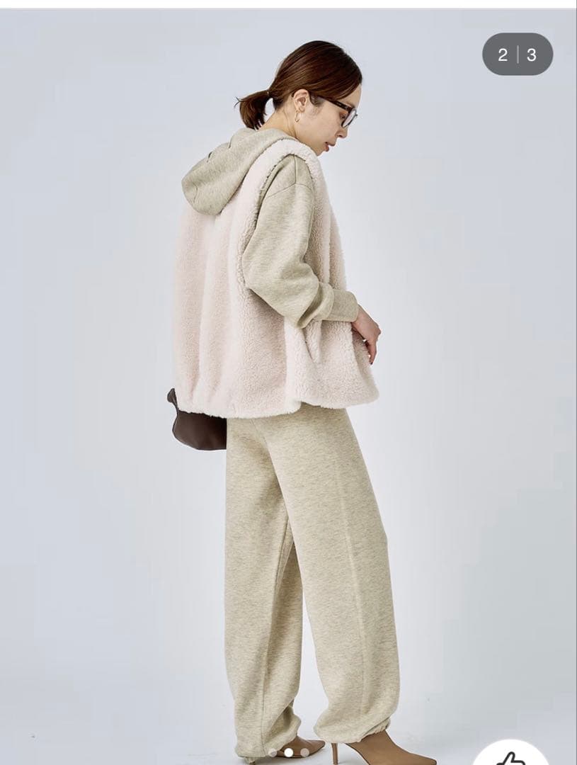 新品♡Noble スノーボアボリュームフォルムベスト