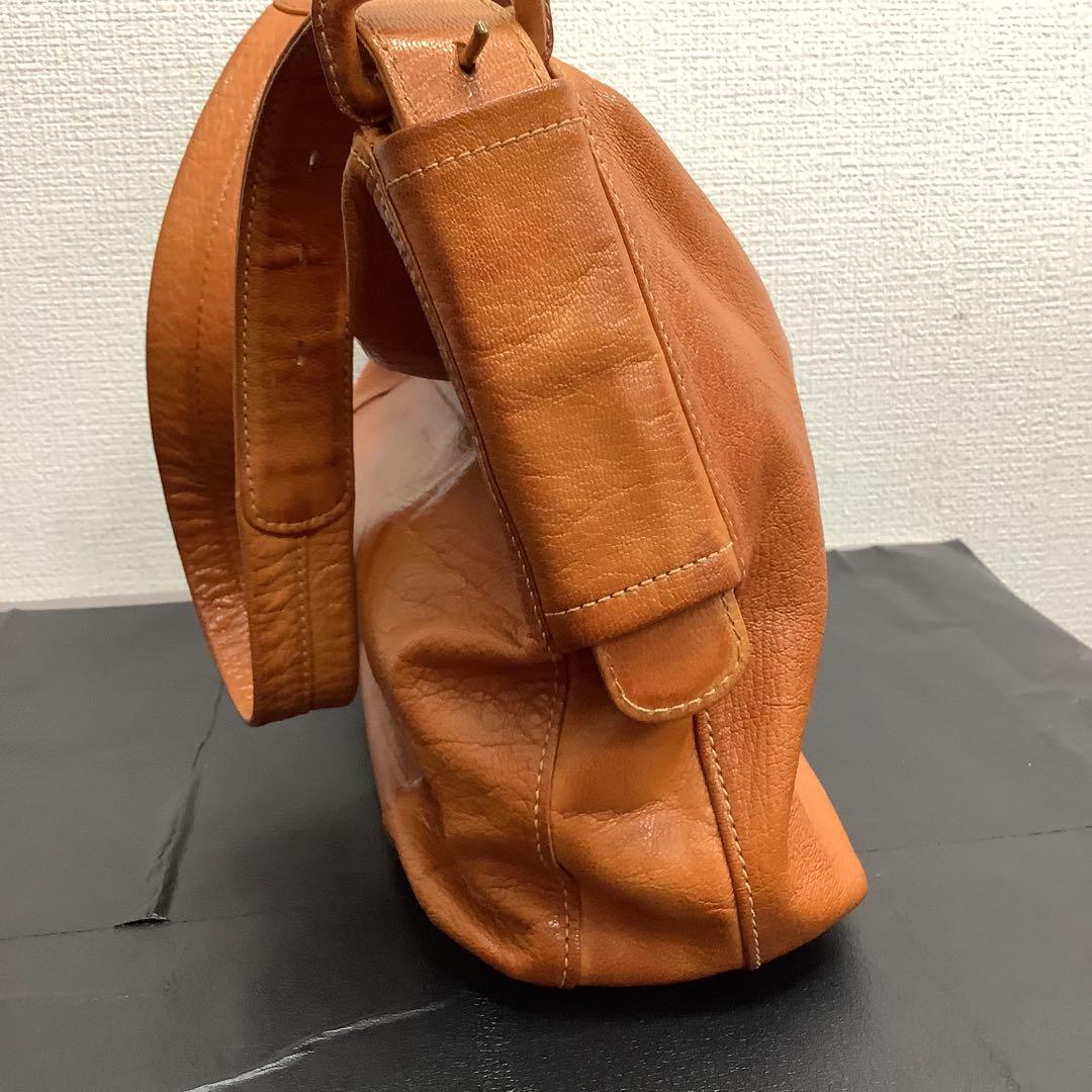 r*n様 【美品】genten ゲンテン 本革 ワンショルダー バッグ キャメル