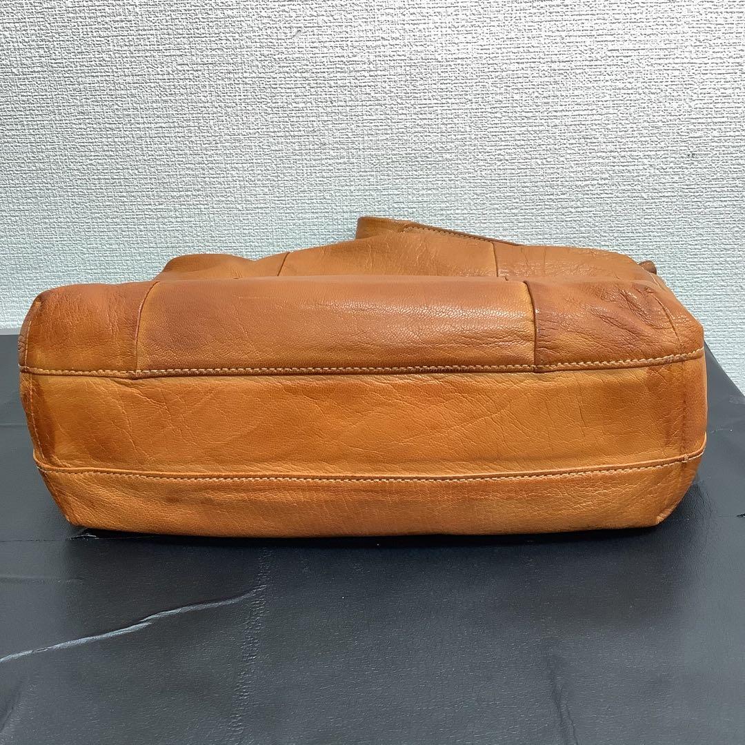 r*n様 【美品】genten ゲンテン 本革 ワンショルダー バッグ キャメル