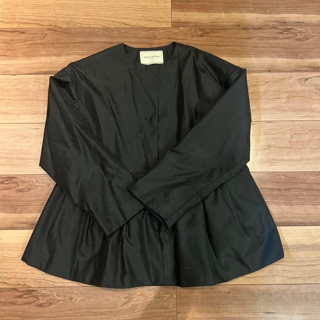 ★maa★専用 ノーカラーブラックジャケット サイズ36