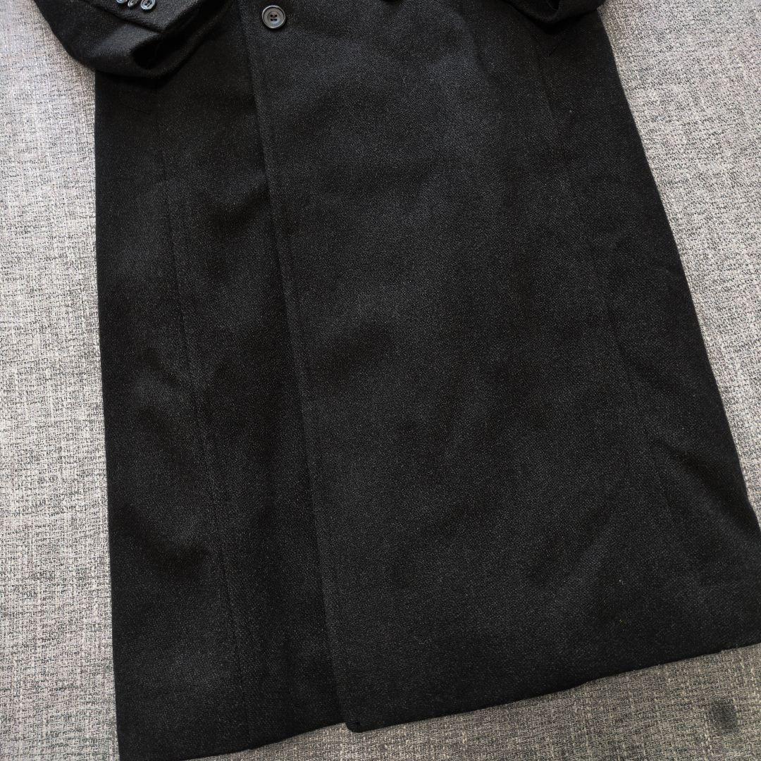 コムサデモード　日本製　ウール　ダブルブレストコート　ロング丈