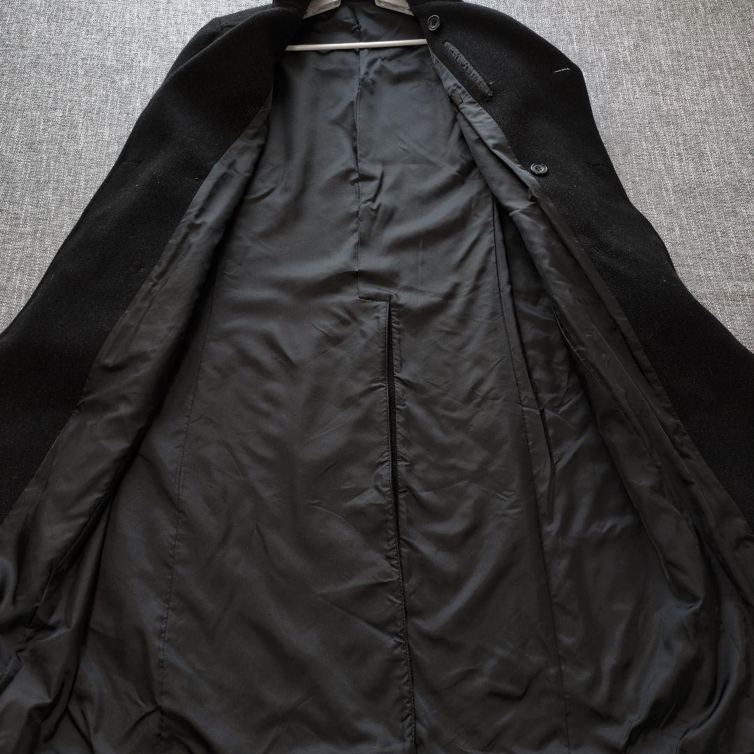 コムサデモード　日本製　ウール　ダブルブレストコート　ロング丈