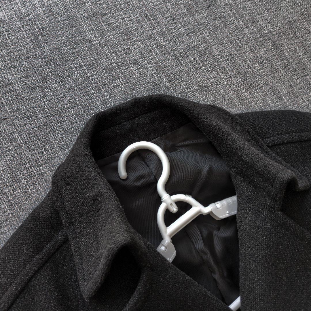 コムサデモード　日本製　ウール　ダブルブレストコート　ロング丈