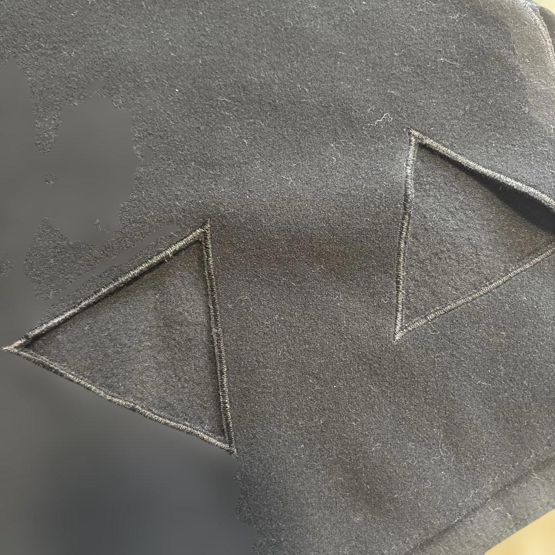 y's ブラック ポンチョスタイル ケープコート