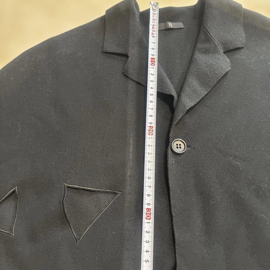 y's ブラック ポンチョスタイル ケープコート