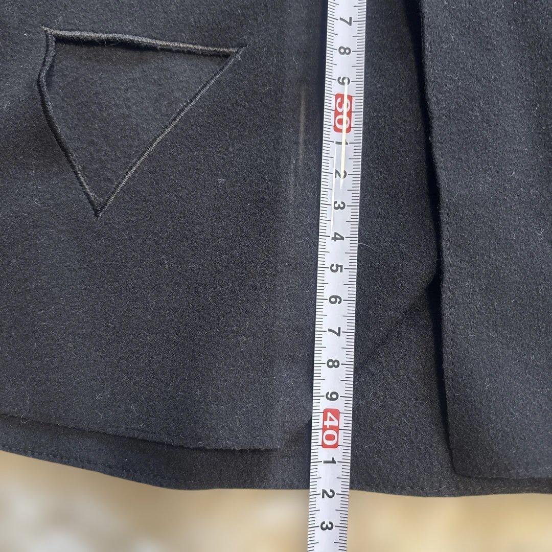 y's ブラック ポンチョスタイル ケープコート