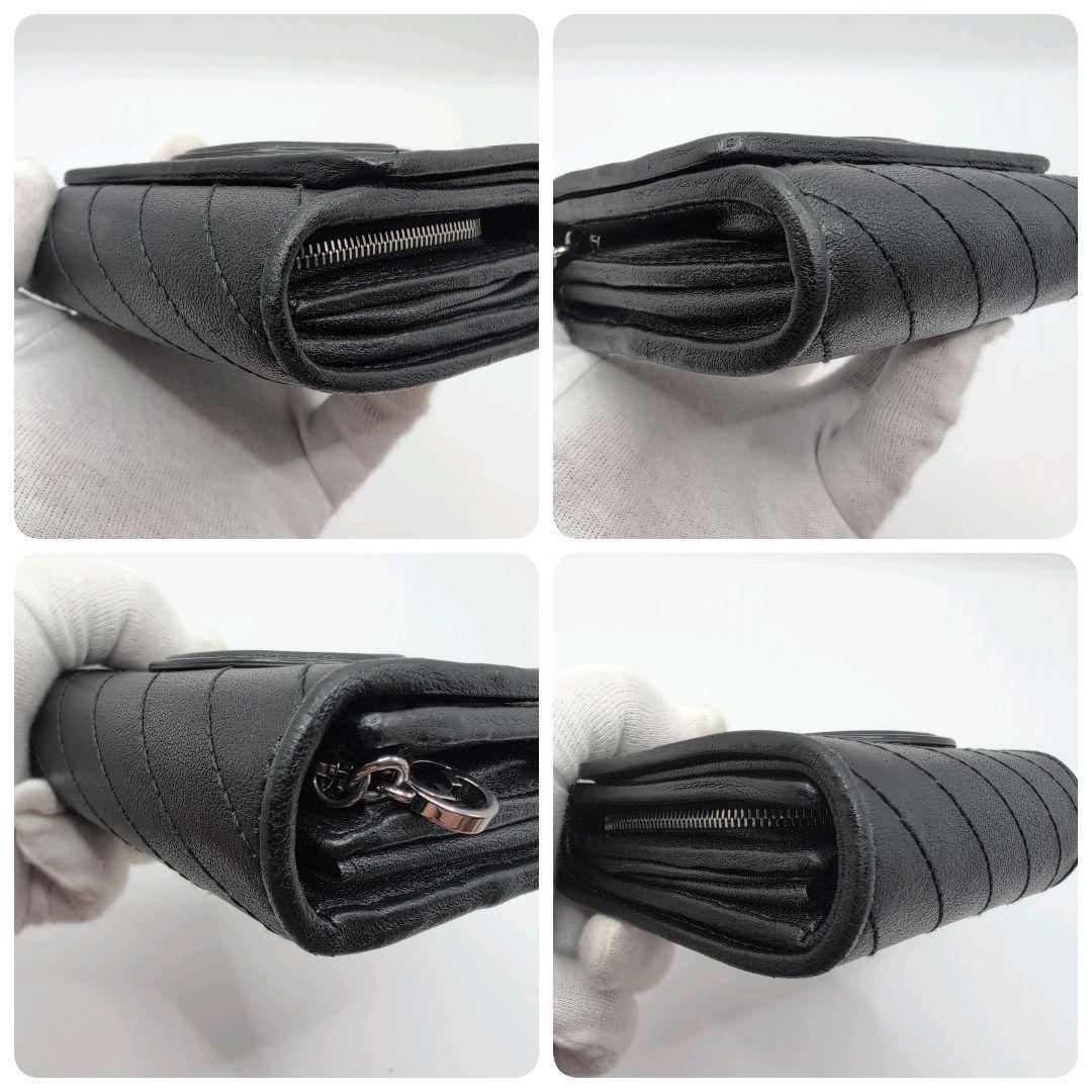 極美品✨️GUCCI 二つ折り財布 ブロンディ レザー ブラック 付属品付