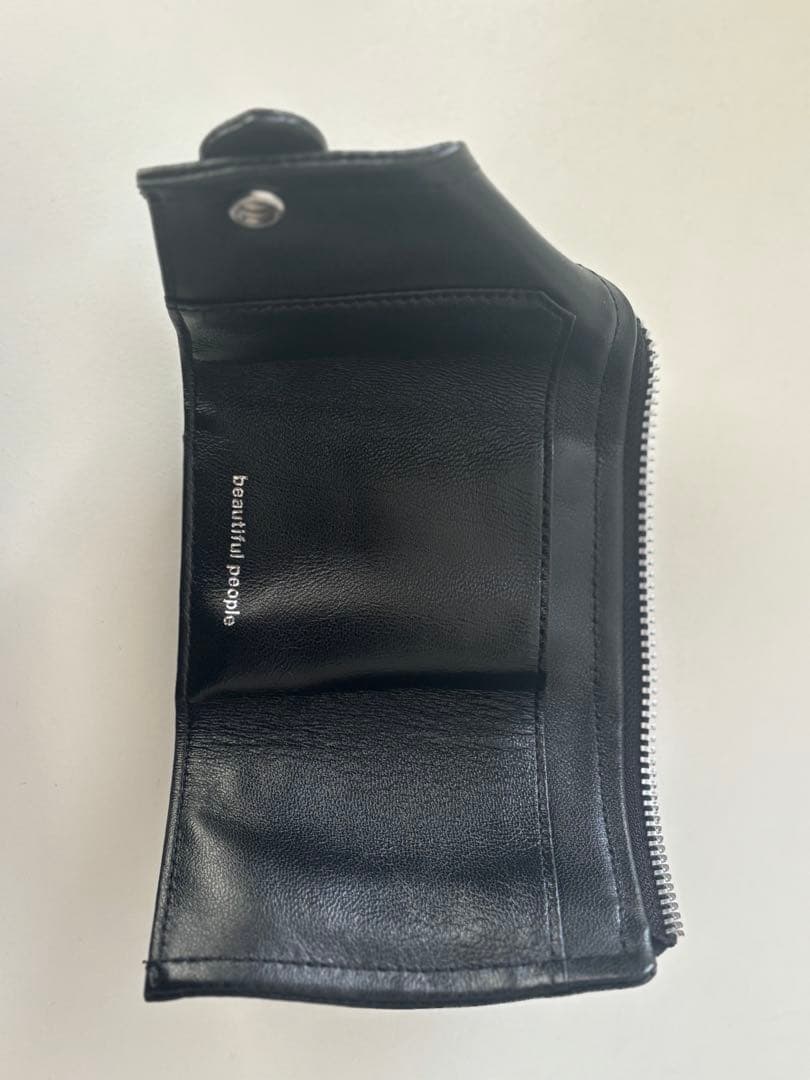 beautiful people 三つ折財布 ブラック ☆SUZU