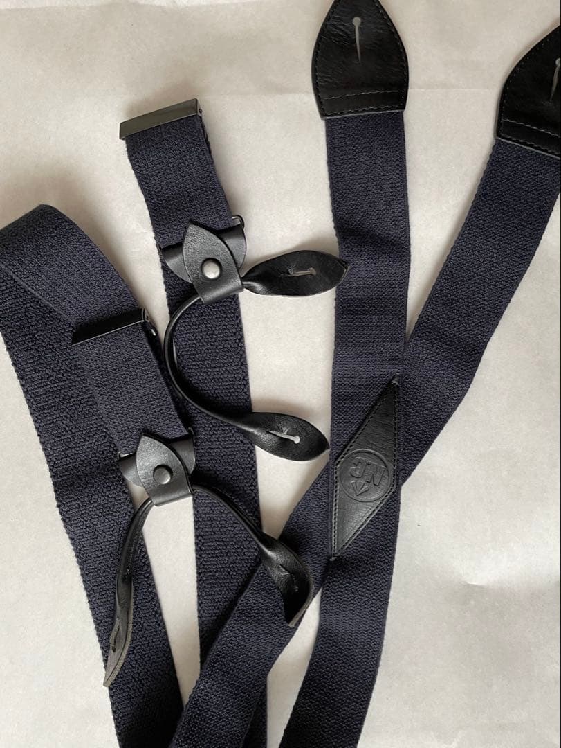 Nigel Cabourn US Army サスペンダー ネイビー