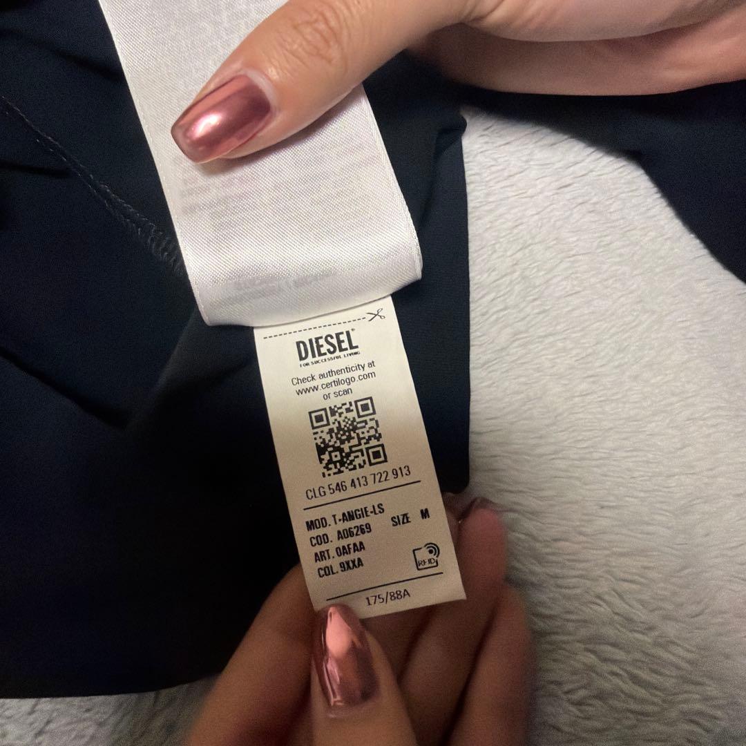 DIESEL 長袖Tシャツトップス Dロゴ