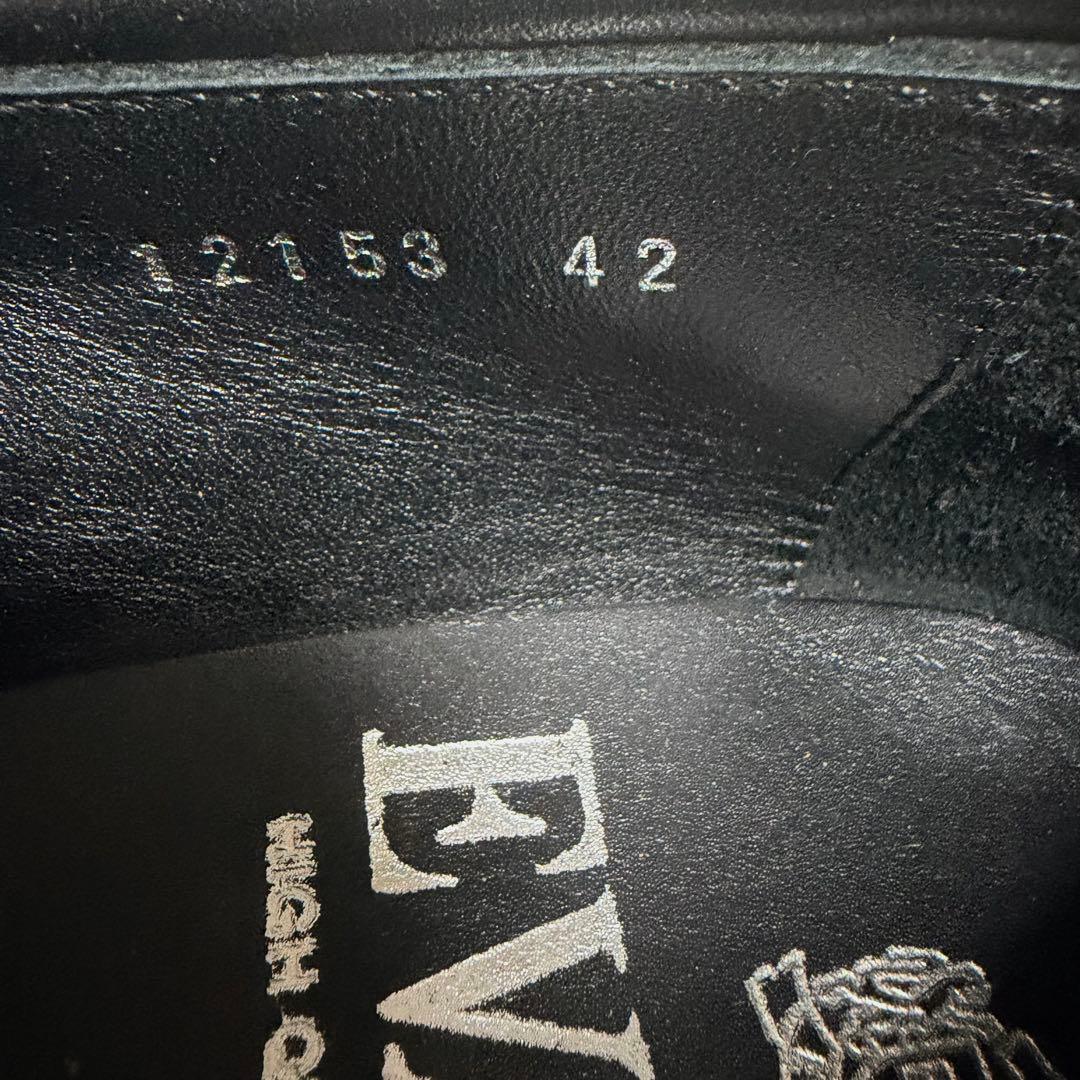 京都革靴老舗店EVANSオリジナル スエード スリッポン 黒 高級 ローファー