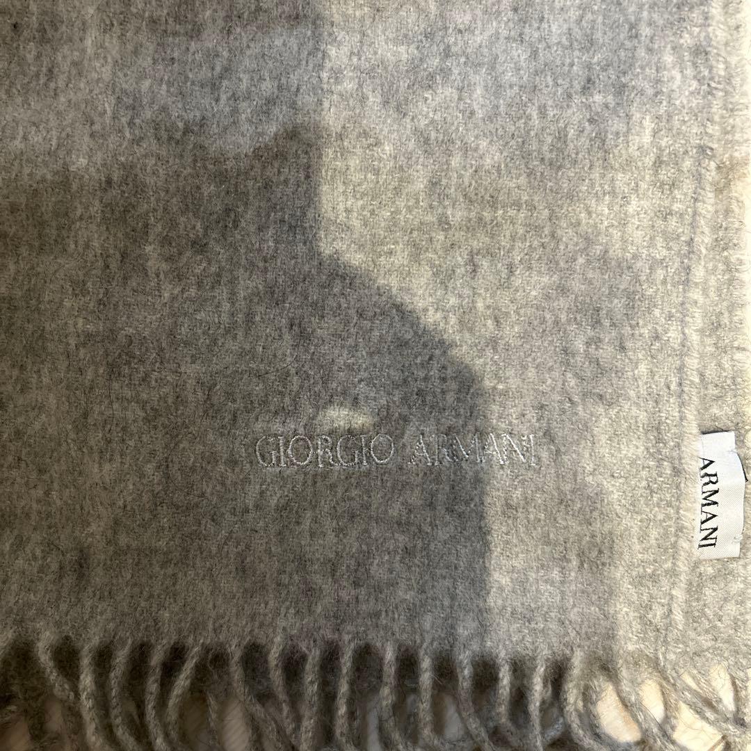 プ*ん様 ARMANI COLLEZIONI グレー マフラー カシミヤ100%