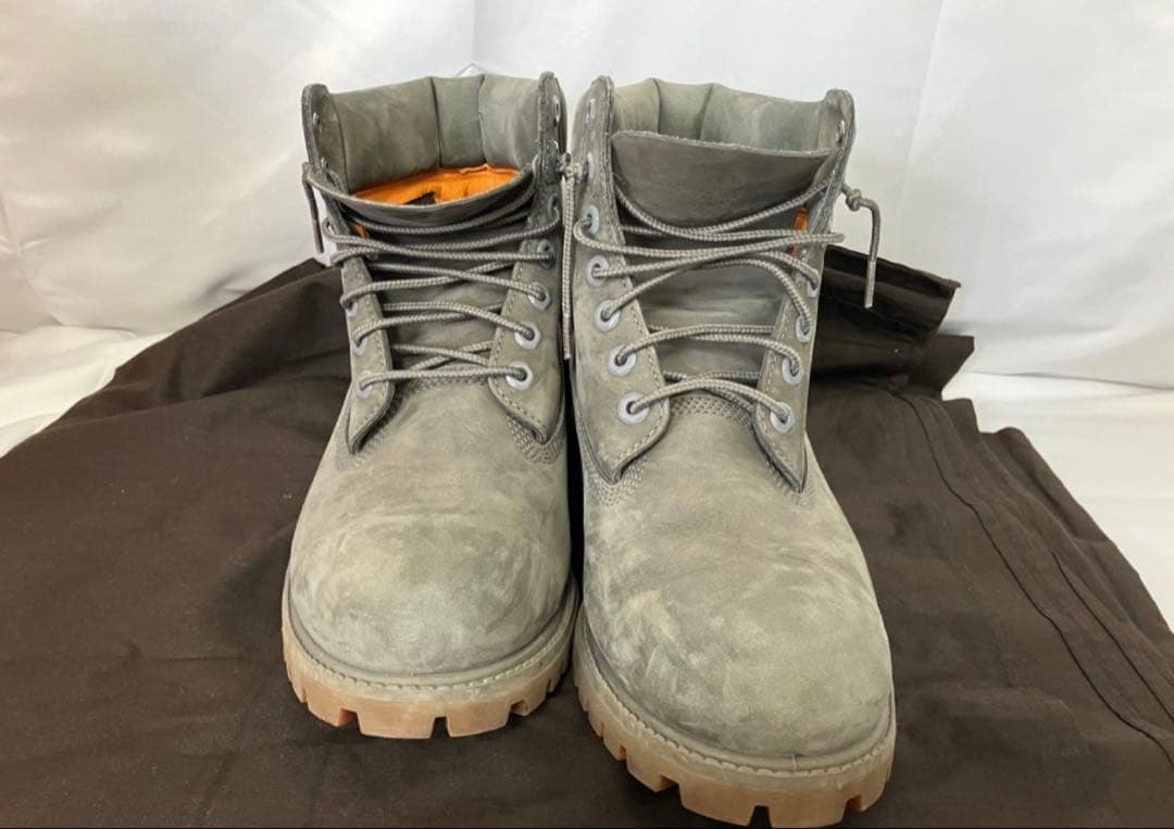 鬼フェードティンバーランド　グレー　ベージュ　26cm