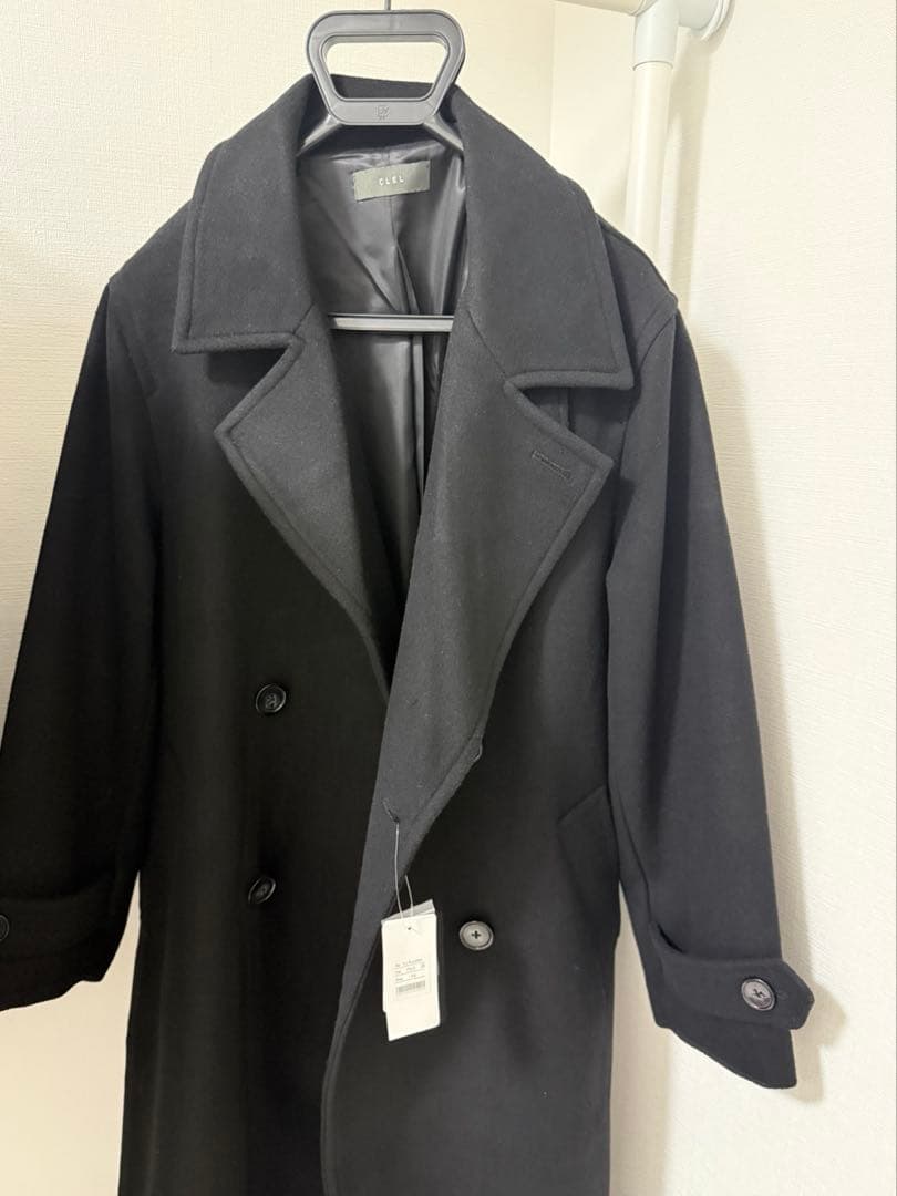 CLEL チェスターコート ブラック XS