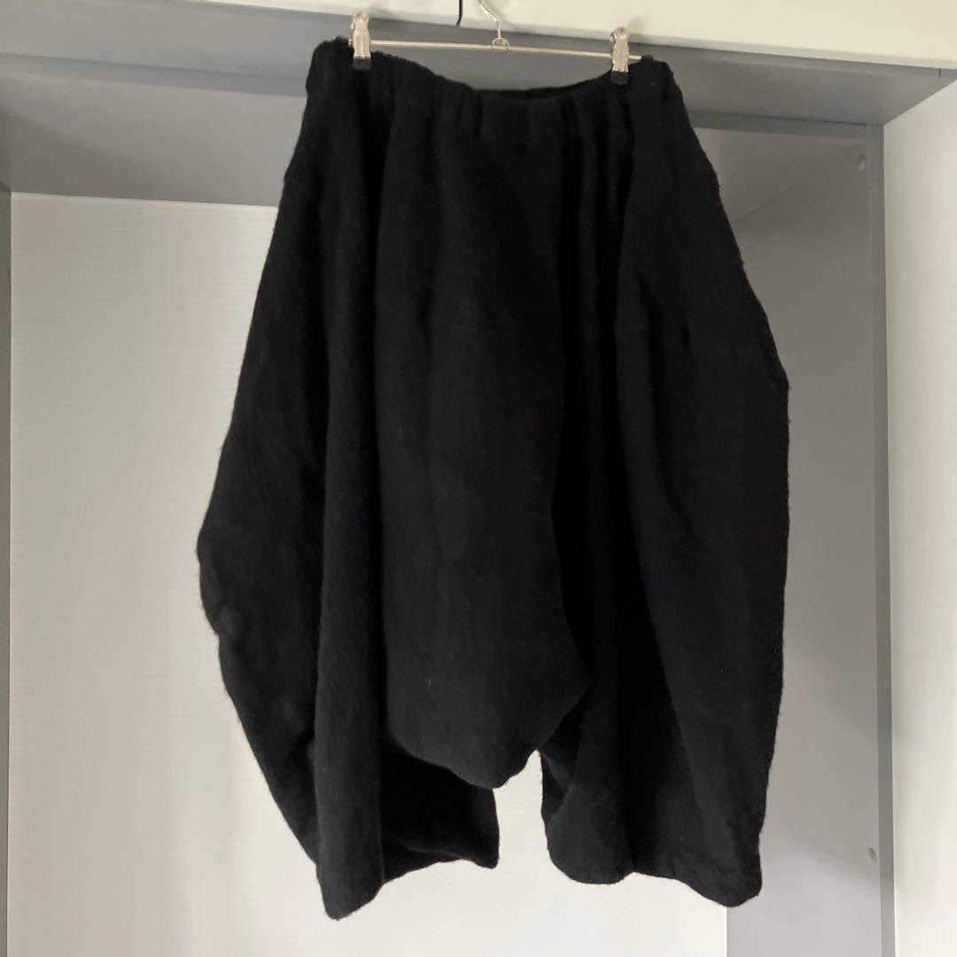 COMME des GARÇONS コムコム　ウール起毛縮絨サルエルパンツ