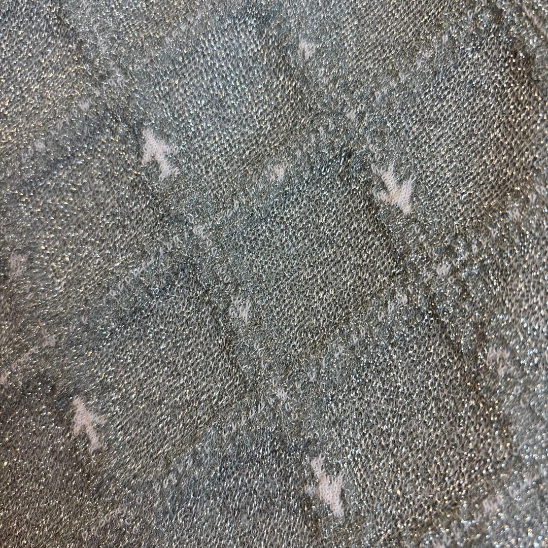 お値下げ極美品　シャネル　グレー シルバー　スカート　サイズ34