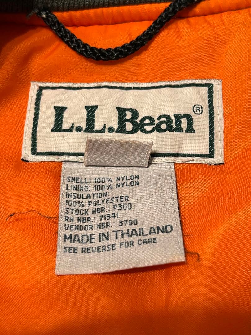 名作　L.L.Bean MA-1ジャケット Tall Medium ハルキ