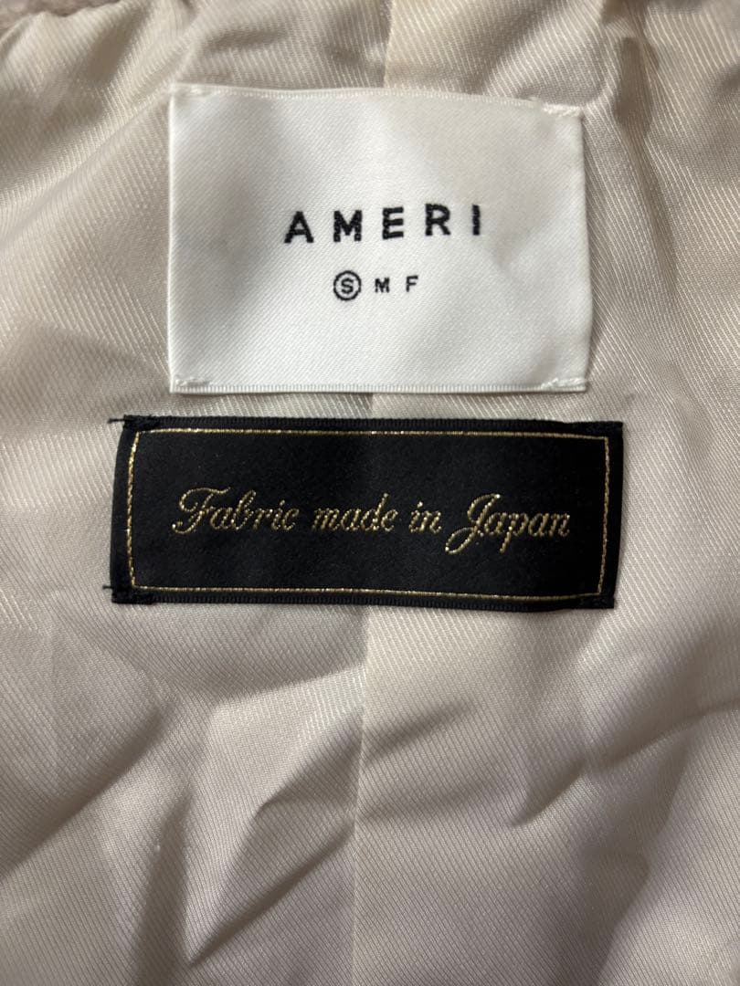 Ameri VINTAGE ウールモヘヤ ロングコート S ライトグレー