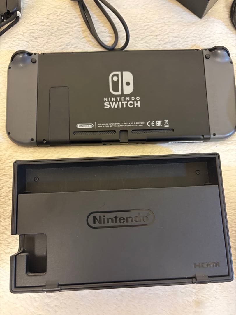 Nintendo Switch 本体一式 グレー ホリパッド付 動作確認済