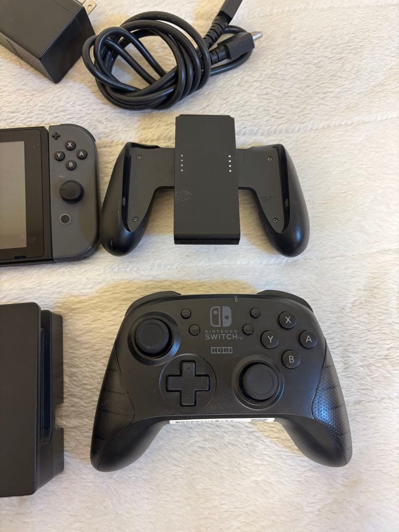 Nintendo Switch 本体一式 グレー ホリパッド付 動作確認済