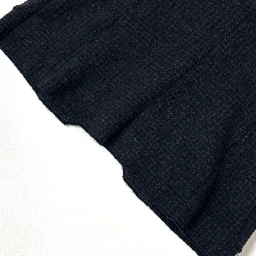 45R ウール ニットジャケット 2 チェック テーラード