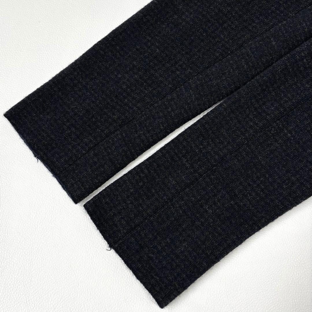 45R ウール ニットジャケット 2 チェック テーラード