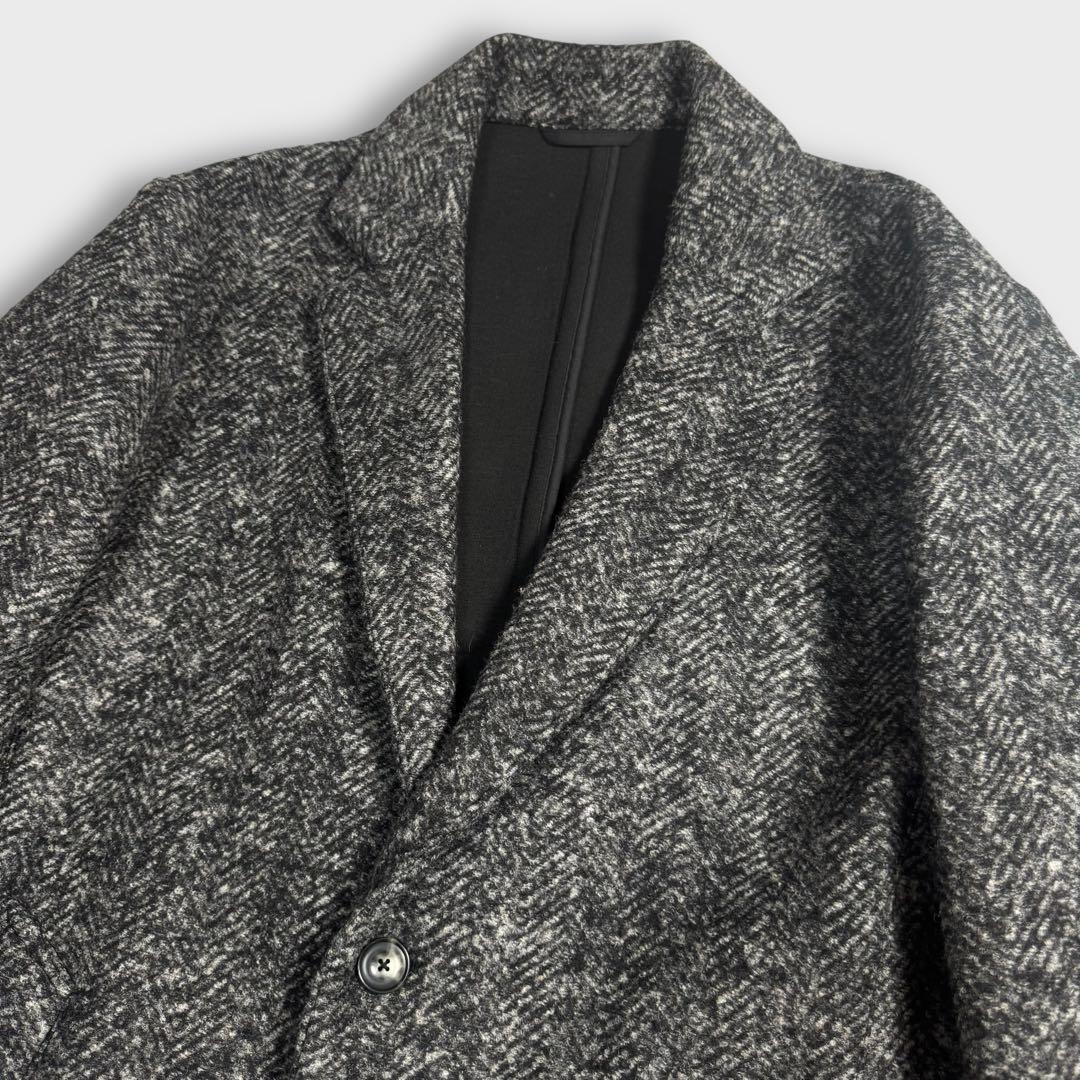 美品 L ユナイテッドアローズ ボンディング チェスターコート ヘリンボーン