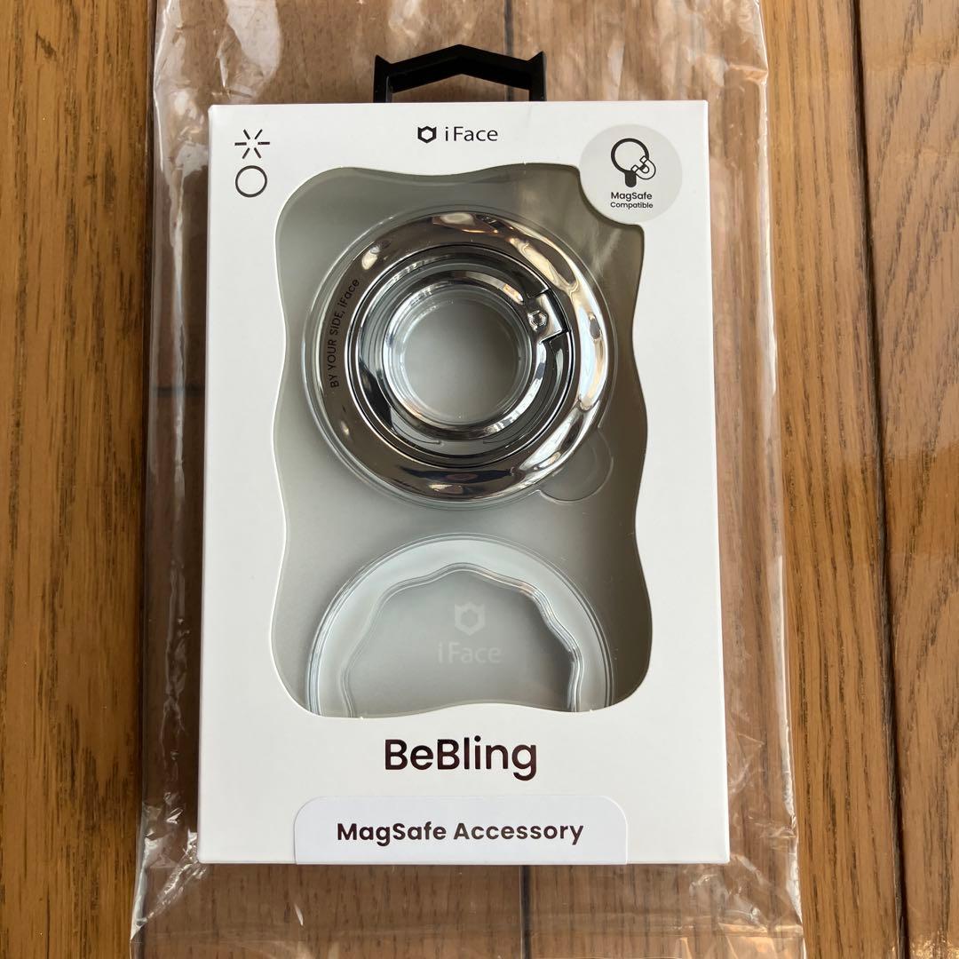 iFace BeBling 16proシルバーとMagSafe リングとのセット