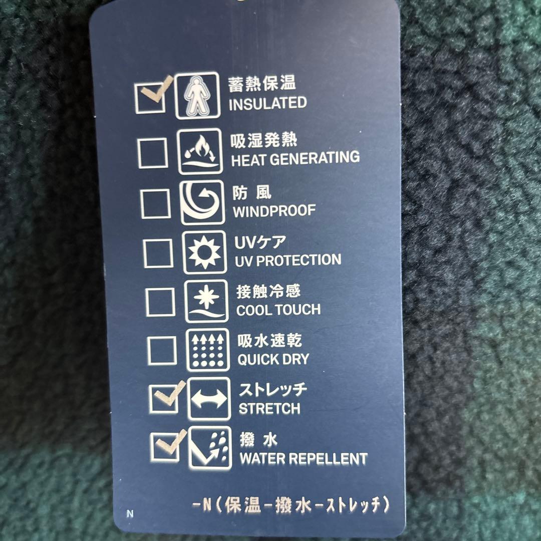 ROSASEN アウター 蓄熱 保温 撥水チェック柄ボアリバーシブルベスト