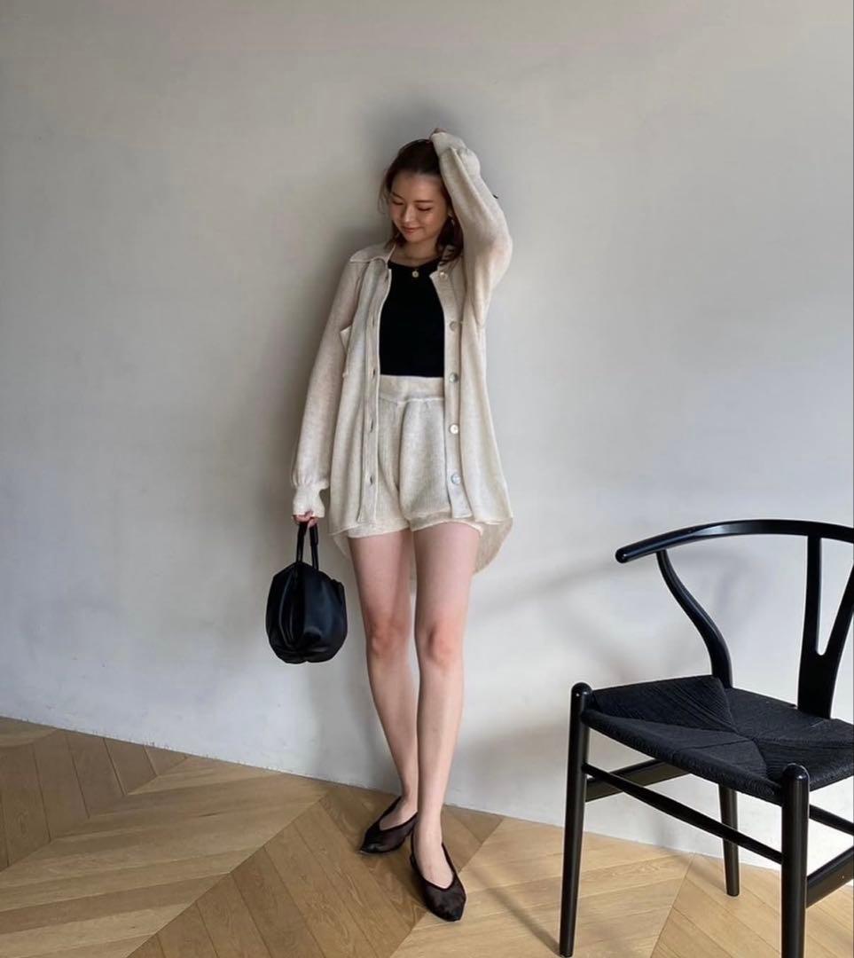 新品SeaRoomlynn リネンコンビ Balloon ショートパンツ