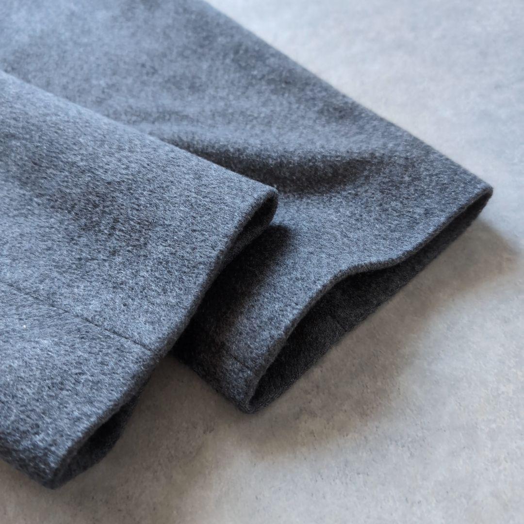 トゥモローランドコレクション カシミヤノーカラーコート ロング丈 36