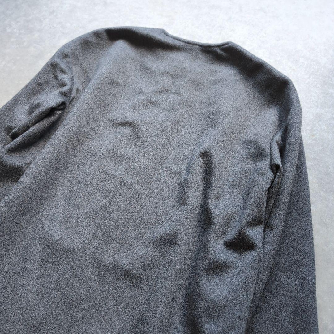 トゥモローランドコレクション カシミヤノーカラーコート ロング丈 36