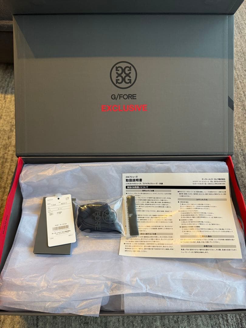 G/FORE taylormadeコラボシューズ ホワイト/ネイビー/ピンク