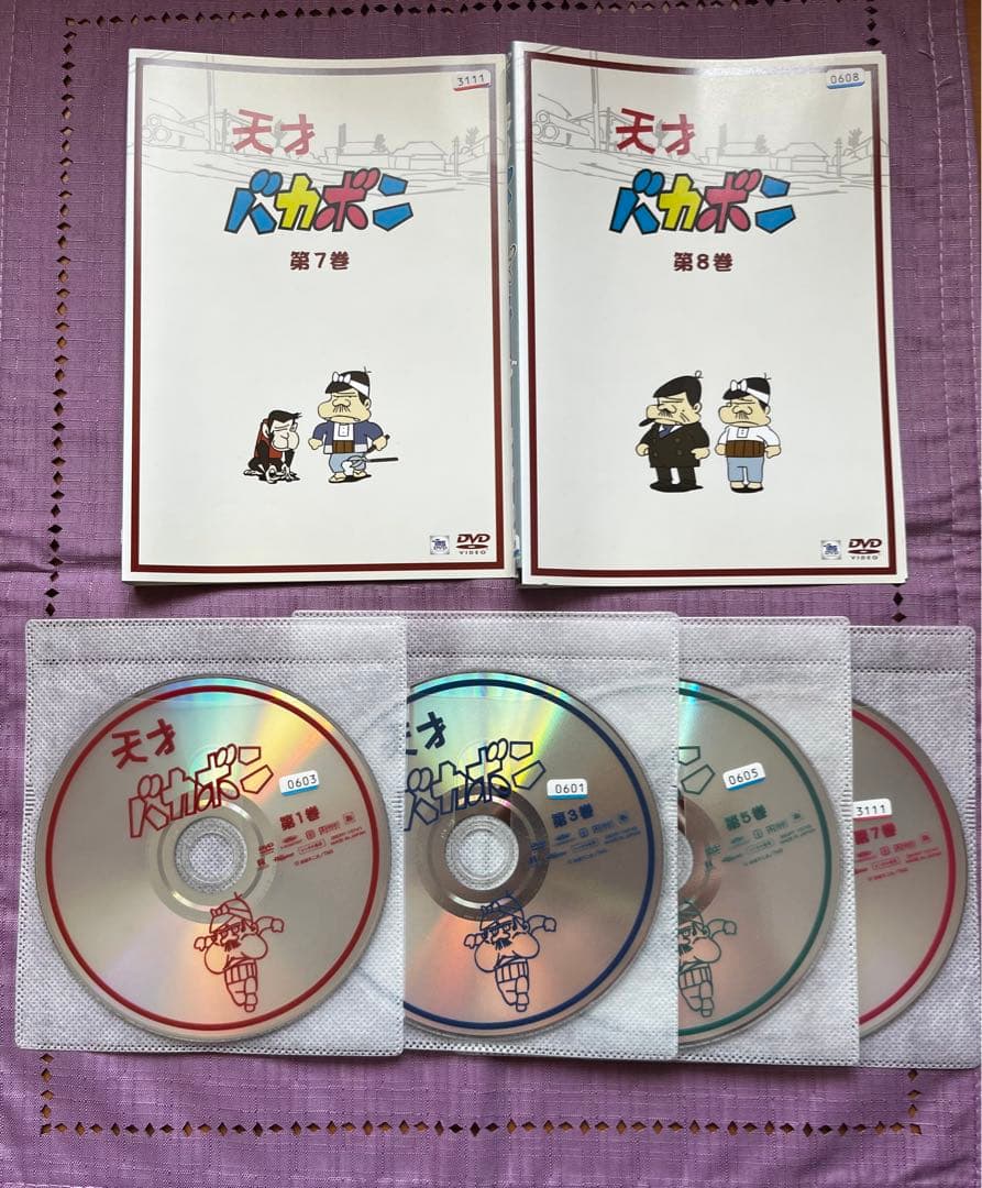 天才バカボン　レンタル落ちDVD 　　　全8巻　全79話