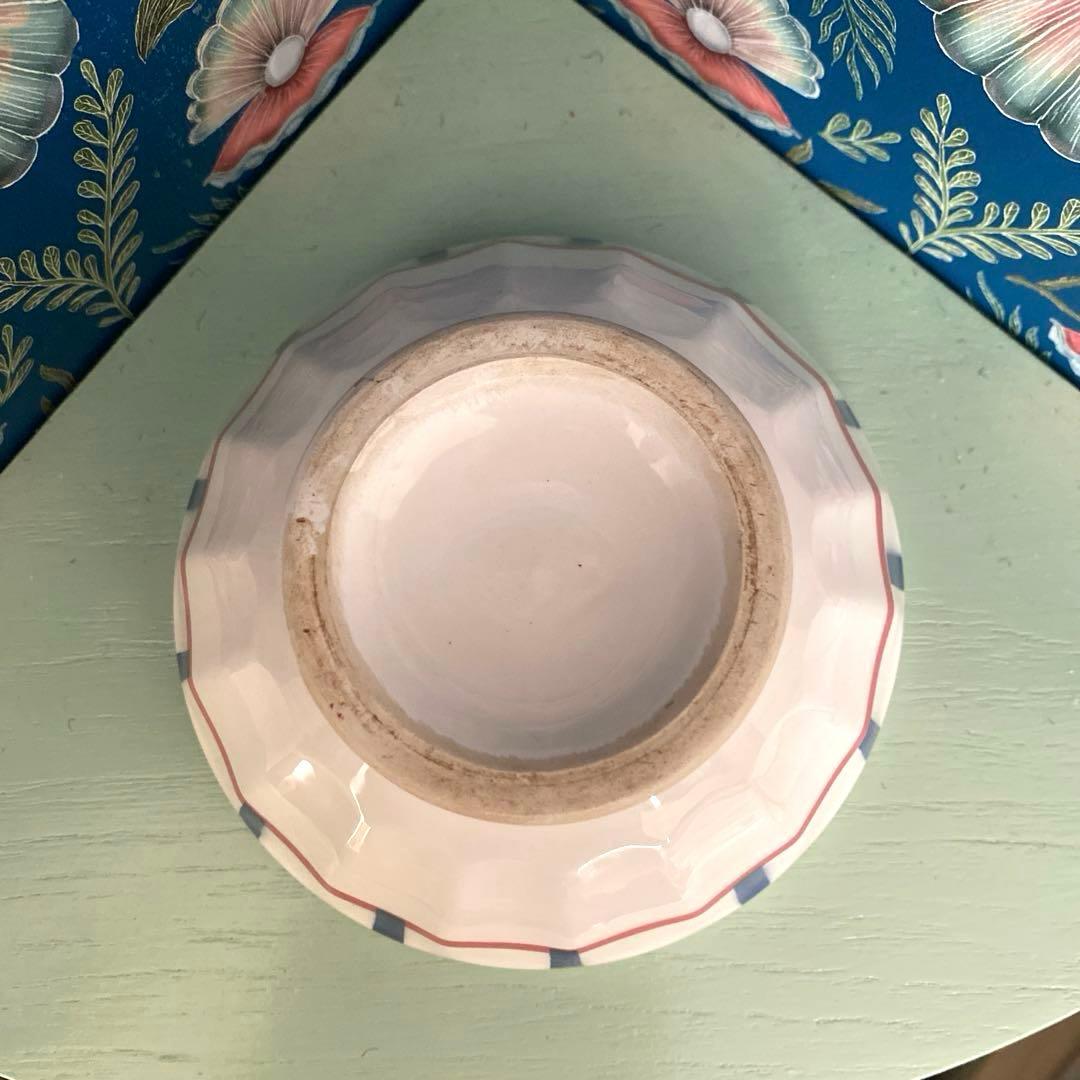 バスク柄　カフオレボウル　バドンヴィレーBadonviller フランス