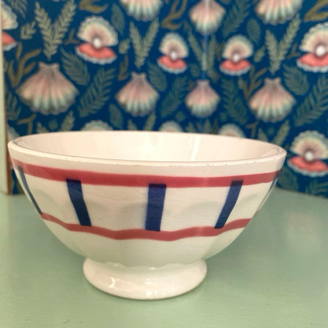 バスク柄　カフオレボウル　バドンヴィレーBadonviller フランス