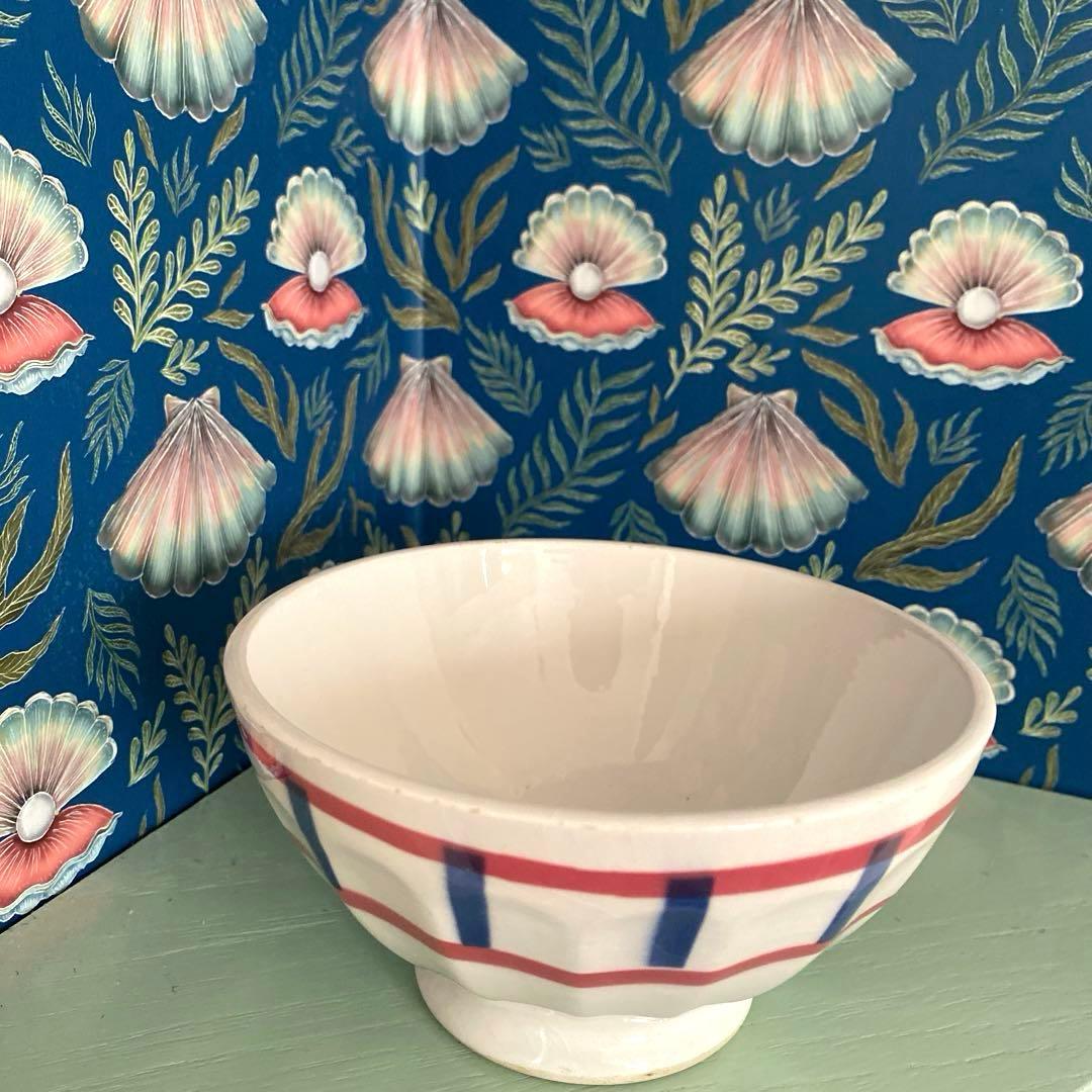 バスク柄　カフオレボウル　バドンヴィレーBadonviller フランス