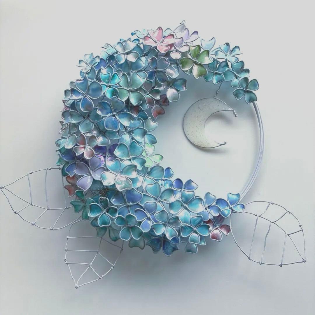 はやととと様4点おまとめ　フラワーリース　ワイヤークラフト　ディップアート