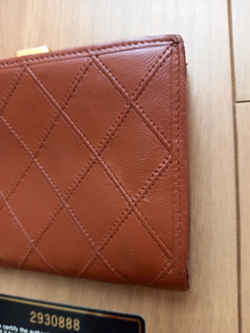 最終値下げ価格 CHANEL 折り財布 ブラウン がま口