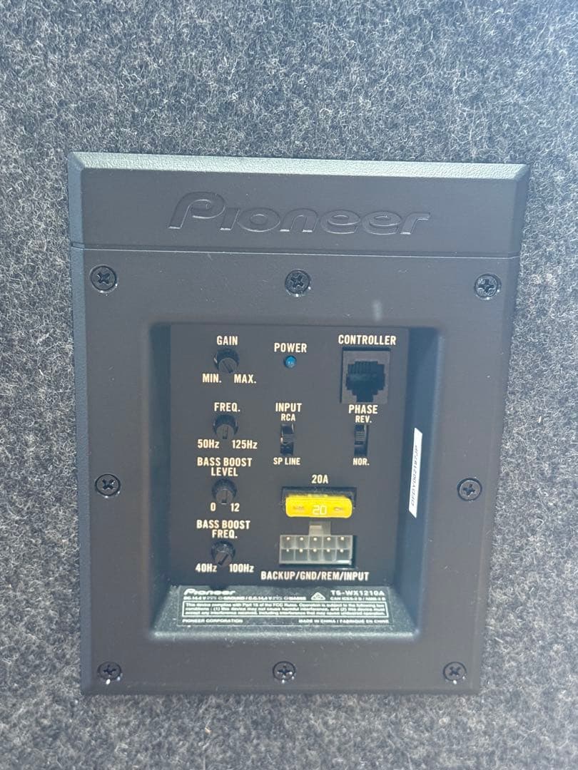 Pioneer TS-WX1210A サブウーファー