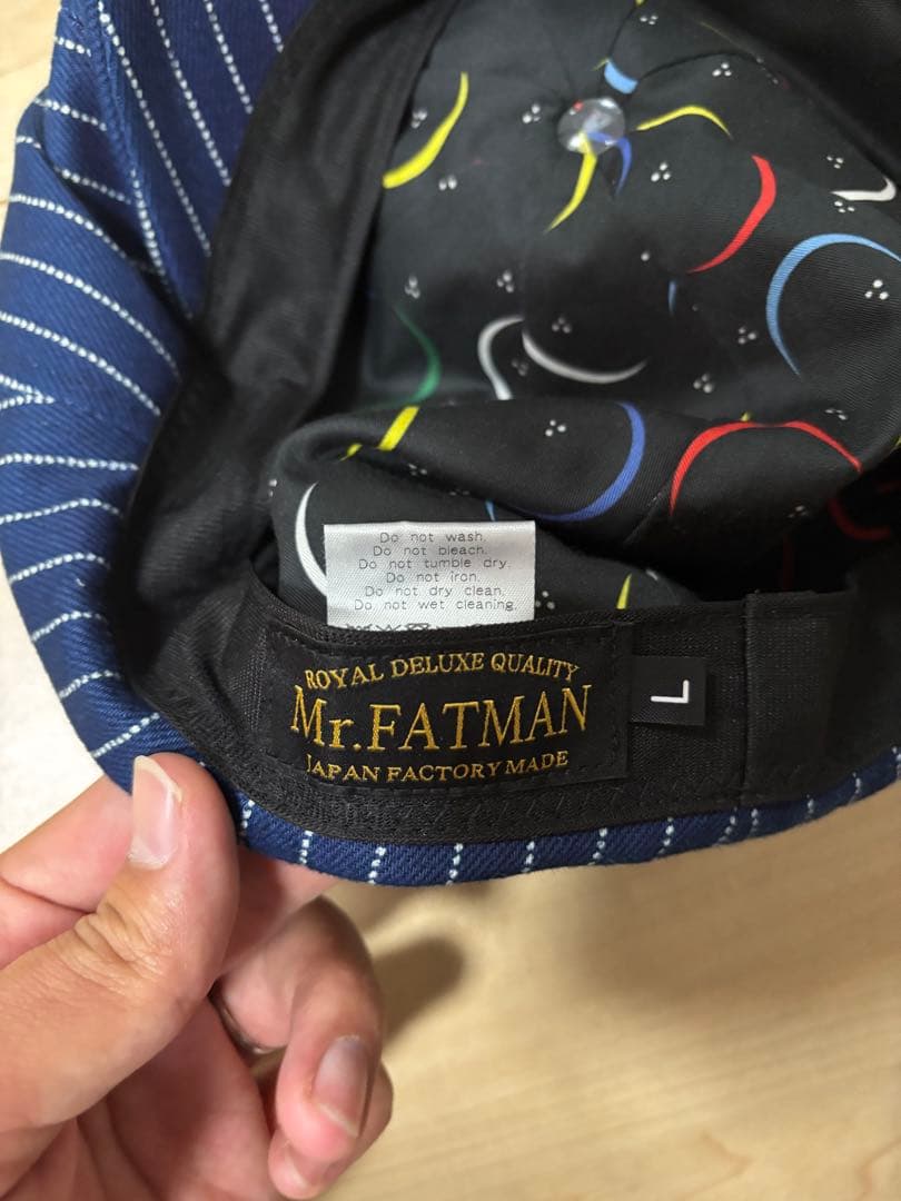 Mr.FATMAN ストライプキャスケット Lサイズ