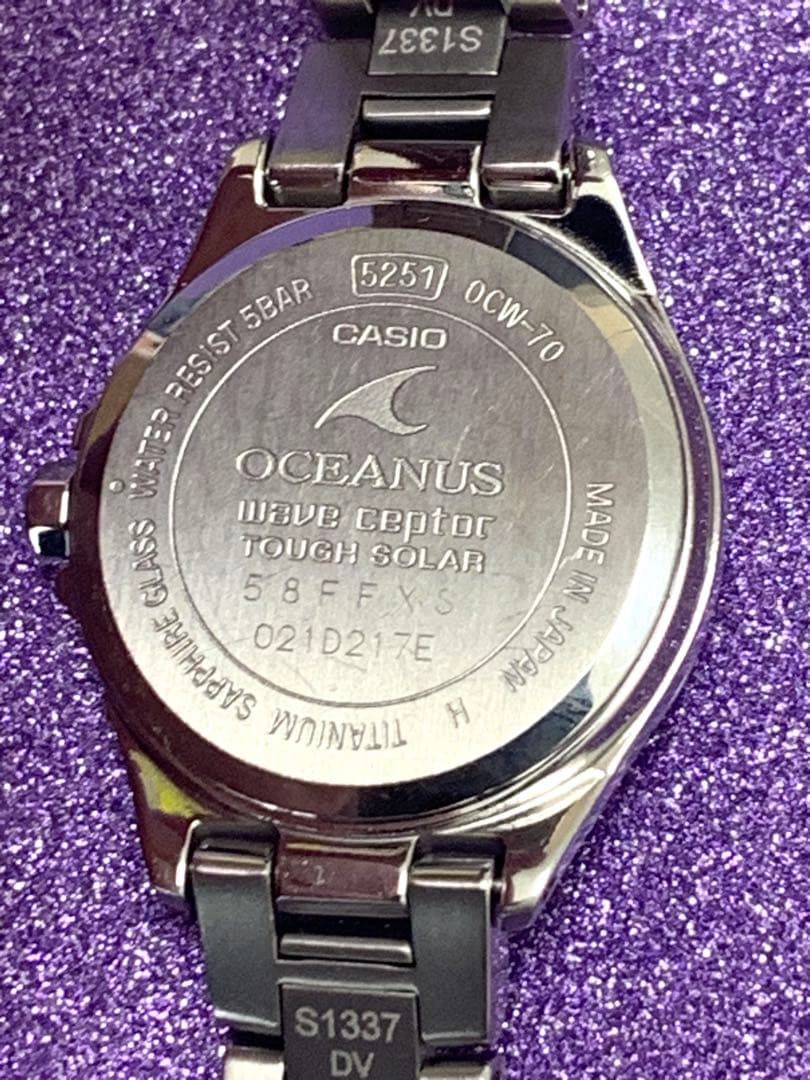 CASIO オシアナス 電波ソーラー OCW-70J-1AJF レディース