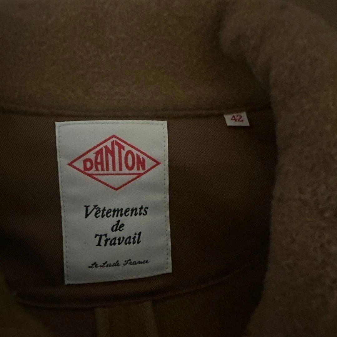 DANTON ラウンドカラー ウールモッサ シングルジャケット