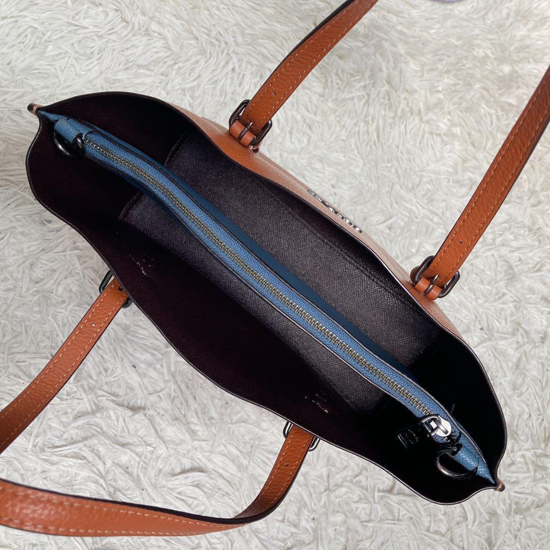 COACH モリー トート クロスボディ 2way ブラウン 茶